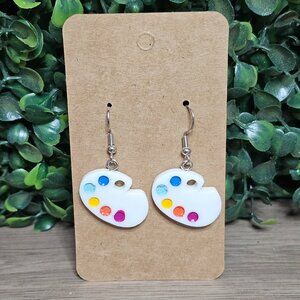 Painters Pallet Earrings